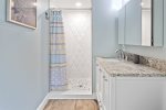 Master bathroom with stand-up shower